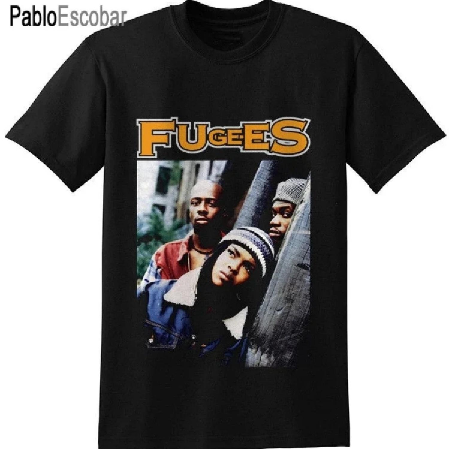 

Fugees Lauryn Hill, Wyclef Jean, Pras Vintage Black T Shirt Mans Unique Cotton Short Sleeves O-Neck T-Shirt Top Tee XXXXXL чёрный