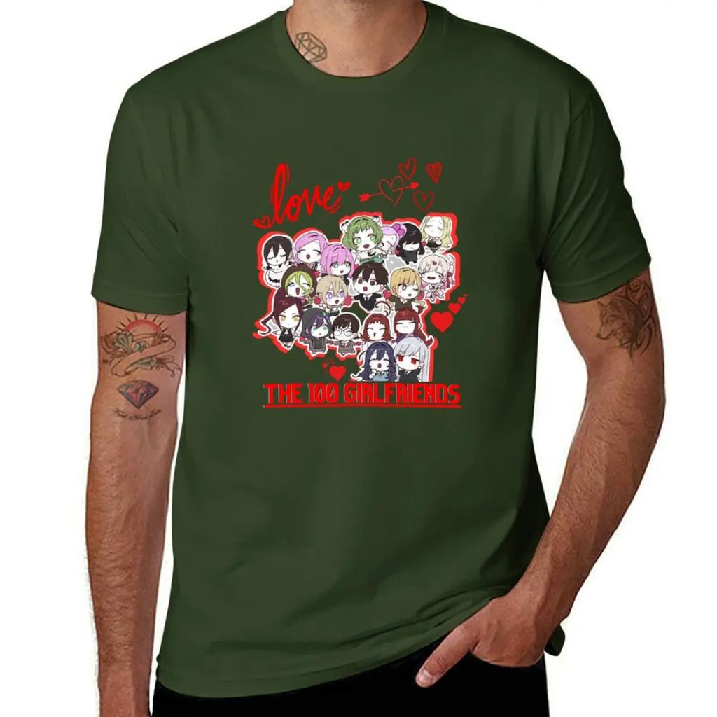 100 Girlfriends Who Really Love You kimi no Koto ga Daidaidaidaidaisuki anime arth TShirt customizeds mens workout shirts