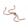 1Piece 304 Stainless Steel Adjustable Slider/Slide Extender Chain For Handmade DIY Making Jewelry Bracelet Findings,