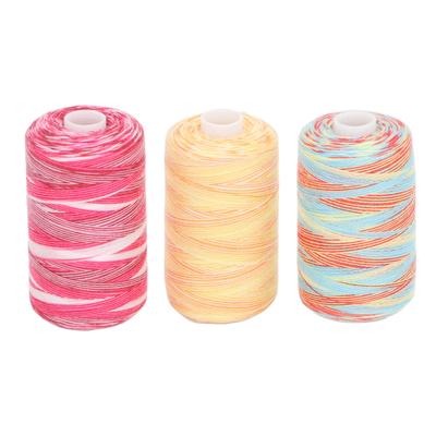 3Pcs Sewing Thread Polyester Thread 3 Colors 1000 Yards Bobbins Sewing Threads Kit for Sewing Machine Hand Stitching