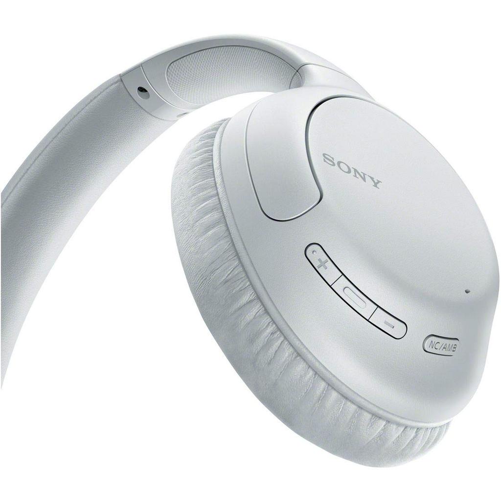 Sony Kabellose Noise Cancelling Kopfhörer Bluetooth bis zu 35 Stunden kontinuierliche mit 2020 Weiß W WH-CH710N kompatibel, Wiedergabe, Mikrofon, Modell,