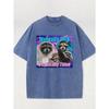 Small Raccoon, Animal Print Design, Rugby, 8.11 oz of Cotton High-Quality Printed T-Shirt with Round Neck And Short Sleeves