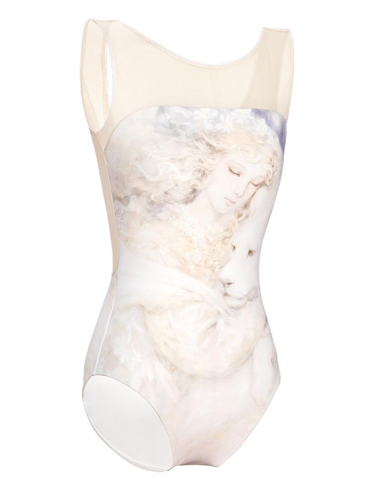 Damen Sommer ärmelloser Ballett-Leotard für Tanz und Gymnastik