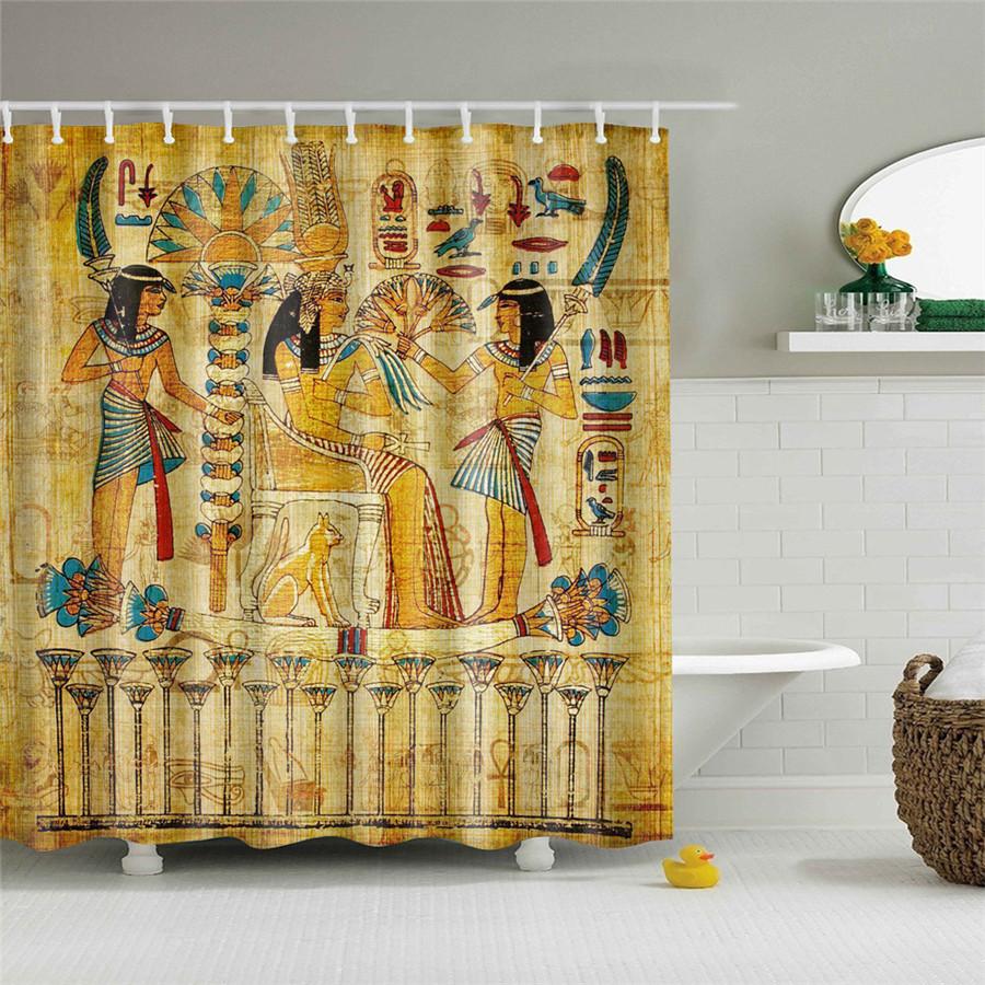 Cortinas de ducha de baño con diseño artístico de Graffiti para mujer, chica negra Afro americana, poliéster impermeable con ganchos
