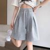 Strapped Sports Shorts for Women In Summertime Thin Small High Waist Casual Relaxed Fit Wide-leg Pants Mid-length Pants Five-point Pants