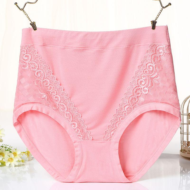 Big Size Lady Spring and Autumn Belly High Waist Middle Aged Mother Briefs
