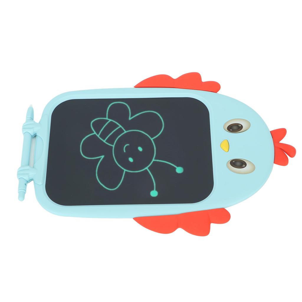 8.5in Children Drawing Board Chicken Shaped LCD Painting Writing Tablet for Boys and Girls Blue