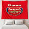 Custom Name Arsenal F.C Print Tapestry, Backdrop, Easy Setup, Ideal for Bedroom, Office & Living Room, with Aesthetic Wall Hanging Decor.