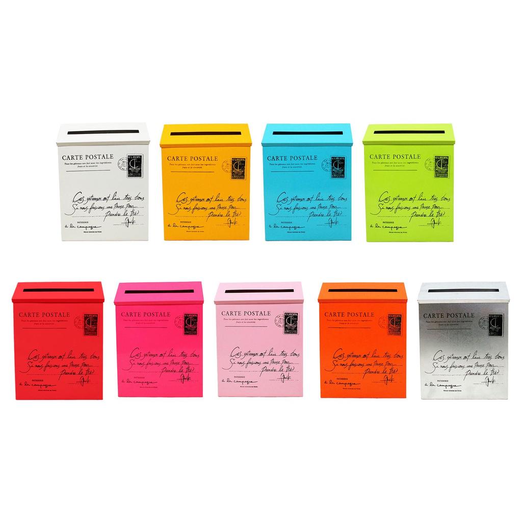 Newspaper Holder Box Drop Box Wall Hanging Mail Box Wall Mounted Mailbox for Home Office
