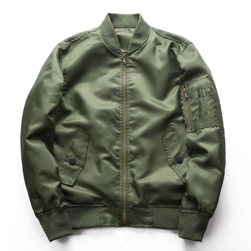 Spring and Autumn New Retro Solid Color Tooling Jacket Men s Trendy Sports Windproof Military Wind Jacket Loose Coat M