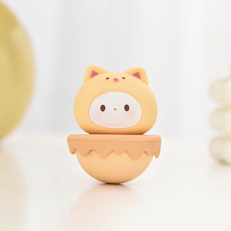 Cartoon Tumbler Ornament Mini Tumbler Toys Ornaments Desktop Festival Decoration For Christmas Easter Carnival Party Favor