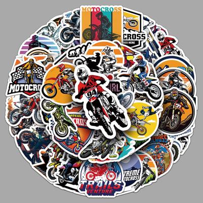 50 Off-Road Motorcycle Stickers: Cool Graffiti for Phones, Computers, Cars & Thermos Cups