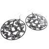 Les Trésors De Lily [J8171] - Black 'Butterflies' Designer Earrings