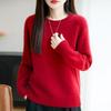 Women Sweater 100% Wool MODERN NEW SAGA O-neck Knit Pullover Thick Winter Jumpers Female Knit Tops