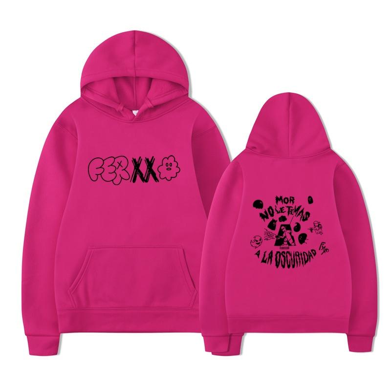 2025 New Feid Ferxxo Hip Hop Men's Pattern Printed Hoodie Retro Music Album Hoodie Ferxxo Hoodie Street Wear