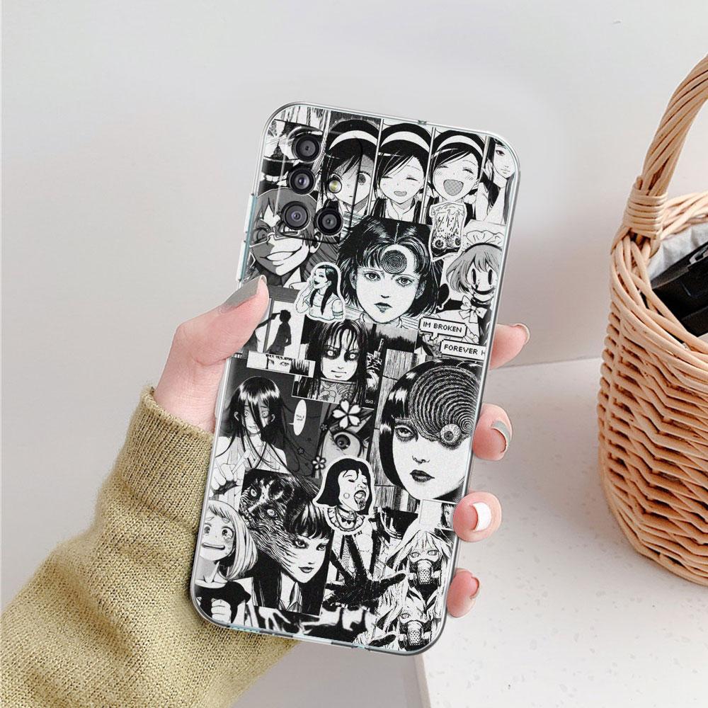 Soft Phone Case For Samsung Galaxy A51 A21s A71 A12 A31 A52 A41 A32 A02s A11 A72 A52 Clear Back Cover Funda Junji Ito Tomie Tees