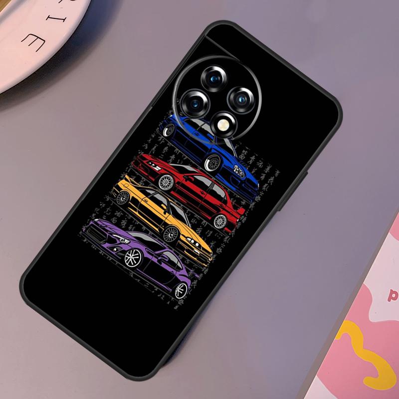 Sports Car JDM Tokyo Drift Case For OnePlus Nord 3 2T N10 N20 CE 2 Lite OnePlus 9 10 Pro 9RT 10R 10T 12R 11 12 Cover