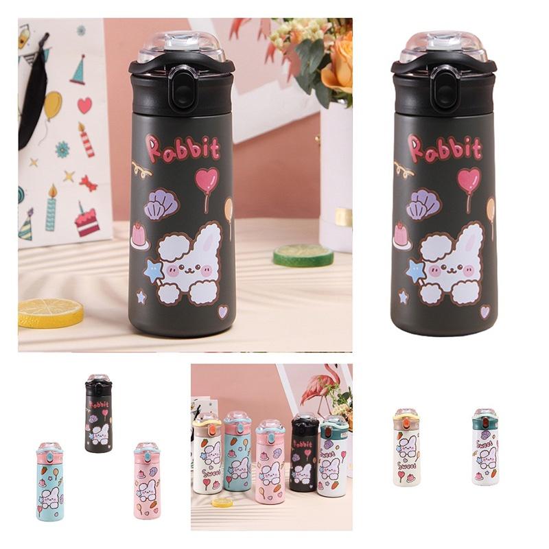 Insulated Cup With Cute Cartoon Design 304 Stainless Steel, Portable And Easy To Carry