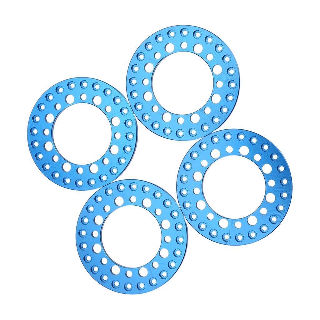 4Pcs 1.9in Wheel Outer Rings Rims Increase Stability CNC Machining Aluminum Alloy RC Wheel Outer Rings Rims for 1Celsius10 RC