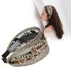 1PC Hollow Lace Flowers for Women Girls Sequins Bezel Headdress Wide Edge Fashion Headband Hair Hoop with Tooth