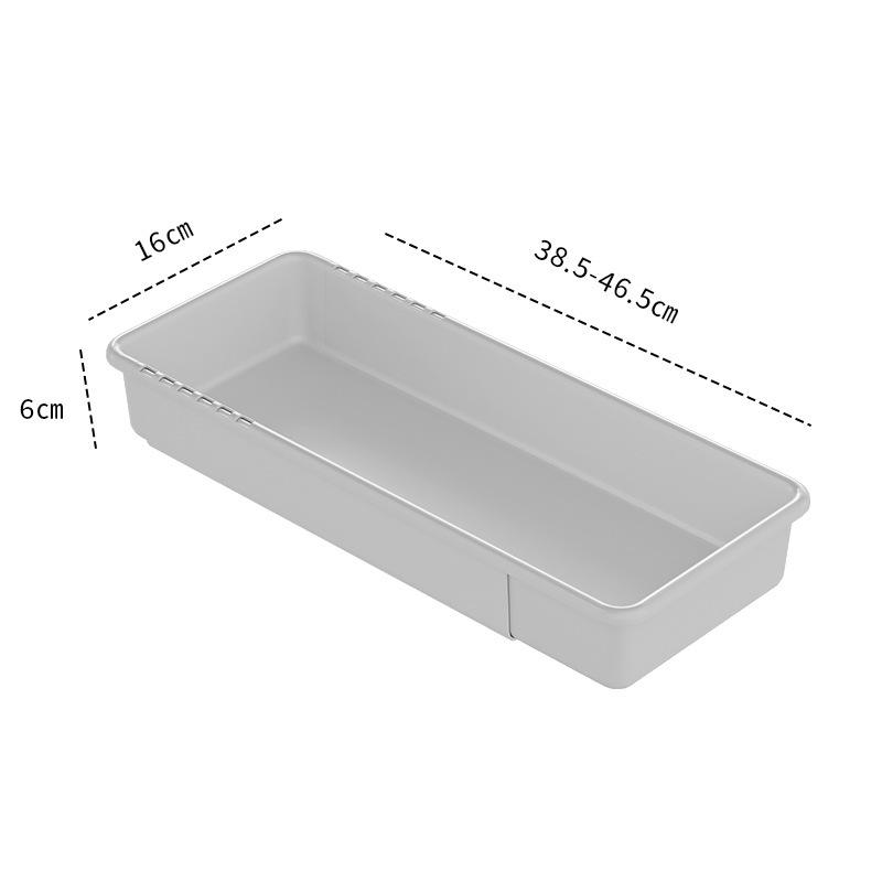 Retractable Partition Storage Box, Household Kitchen Tableware Drawer Storage Box, Multi-functional Underwear and Sock Storage Box