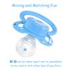 LittleForBig Adult New Model 2nd Generation with Lid Blue Pacifier, [Sleeping Bear]
