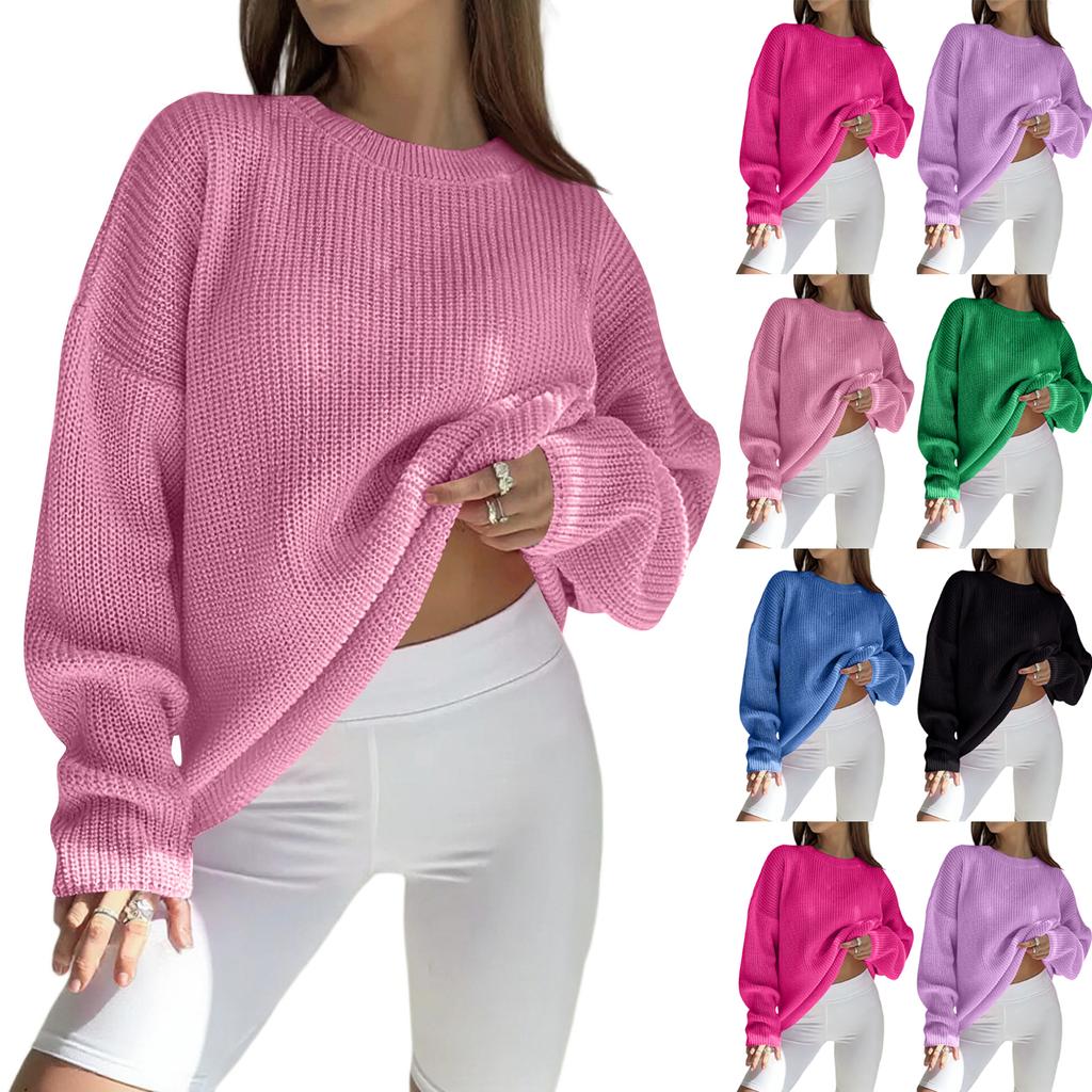 Women's Casual Long Sleeve Wool Hollow Out Sweaters For Women 2025 Trendy Lightweight Crochet Pullover Tops