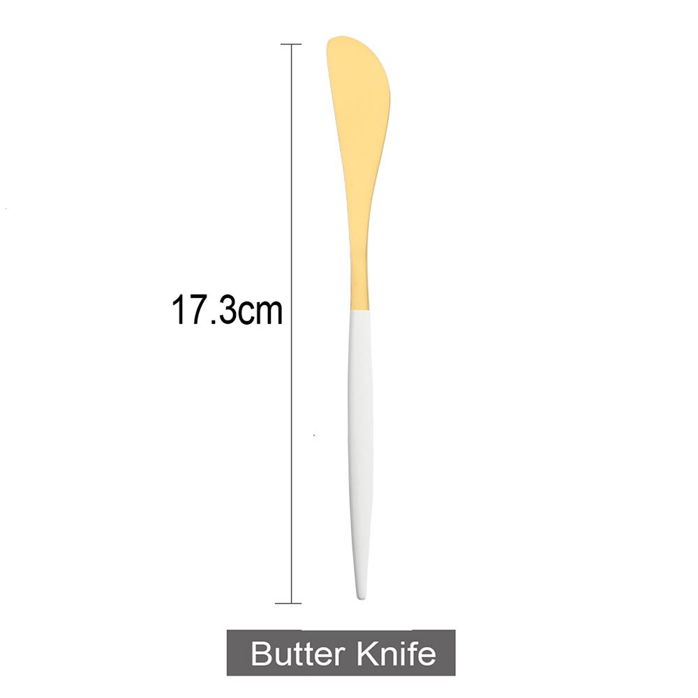Black Gold Butter Knife Matte Stainless Steel Cutlery Cheese Dessert Jam Spreaders Cream Knifes Gold Dessert Tool Utensil