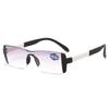 Unisex Fashion Bifocal Reading Glasses Trendy Rimless HD Far Sight Eyeglasses Men Women Ultralight Near Far Eyewear +1.0+1.5+4.0