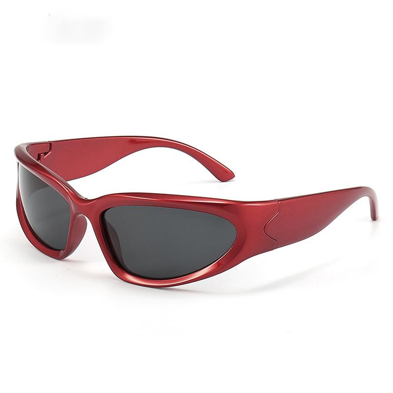 

Vintage Retro Y2K Sunglasses Stylish Cat Eye Frame Color Mirror Goggles for Men and Women s Punk Sports Style Sunglasses