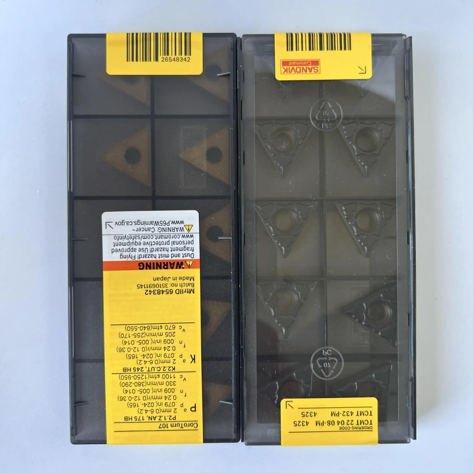 

Original Sandvik / TCMT220408-PM 4325 / CNC lathe carbide blade 10 PCS