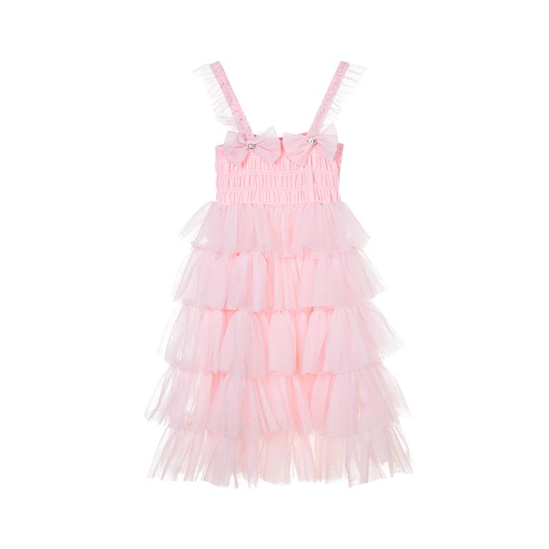 Fuluomi Girls Sweet Mesh Princess Tiered Dress 110