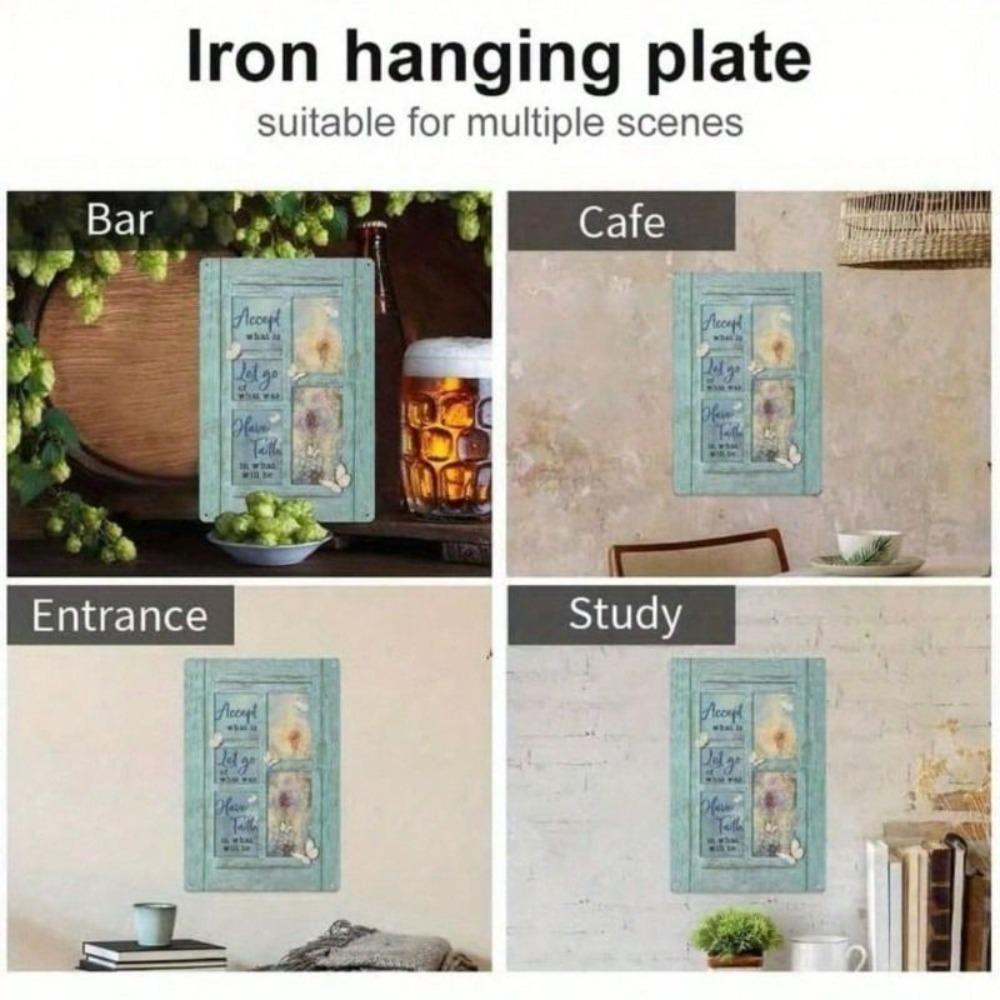 Metal Wall Art, Retro Farmhouse Cow Windmill, Kitchen Decor
