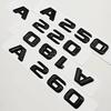 3D ABS Black Car Letters Logo A180 A220 A260 Badge Rear Trunk Emblem Decals For Mercedes Benz A Series A180 A200 A250 A260 W177