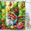 Christmas Tree Santa Claus Print Bathing Curtain Bathroom Shower Curtain With 12 Hooks Bathroom Home Decor And Accessories