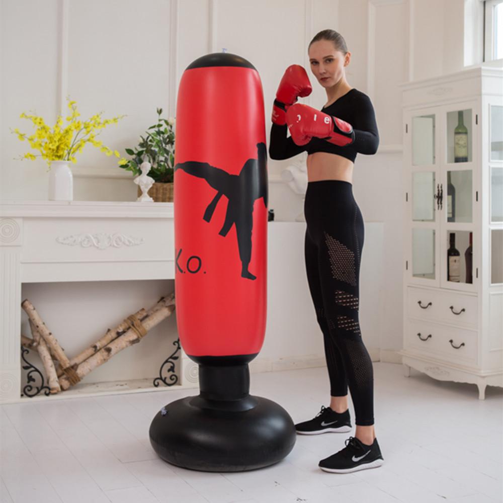 Thickened Inflatable Stand-Up Boxing Bag for All Ages