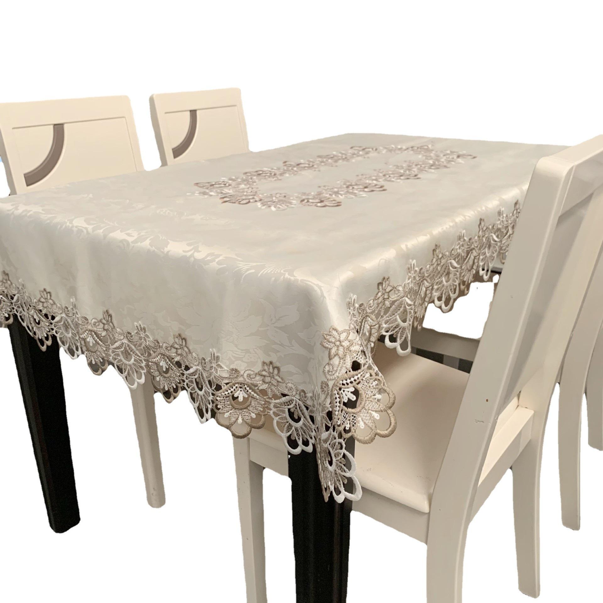 Скатерть для журнального столика Ins Style Modern Simple Прямоугольная кружевная ткань — фото 6
