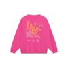 Li Ning Daily Prosperity Einfarbiges Pullover Langarm Rundhals Regular Sweatshirt Unisex Sweatshirt Hellrosa AWDT235-4