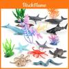 Realistisches Miniatur-Meeresbewohner-Modellset mit Delfin, Schildkröte, Krabbe, Oktopus und mehr