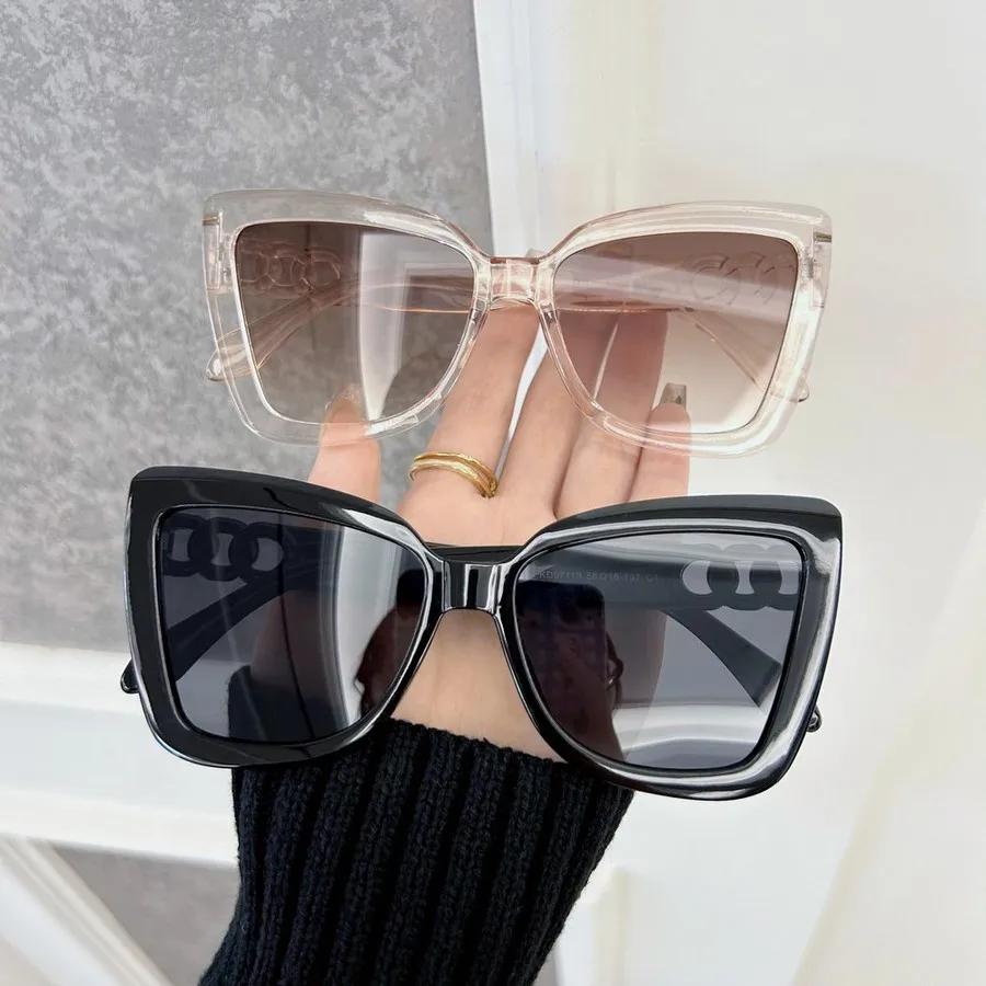 Retro Kwadratowe Designerskie Okulary Przeciwsłoneczne Damskie Męskie Duża Oprawka Vintage Okulary Przeciwsłoneczne Damskie Męskie Markowe Modne Oculos De Sol