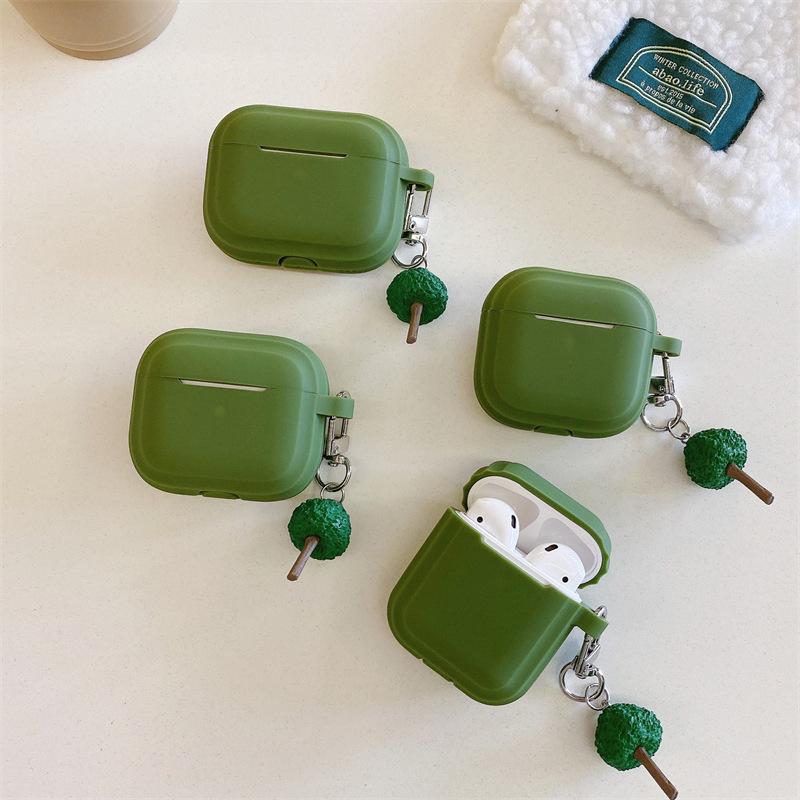 Niche green tree for AirPods pro1 generation protective case 1 generation pro1 apple bluetooth headset case