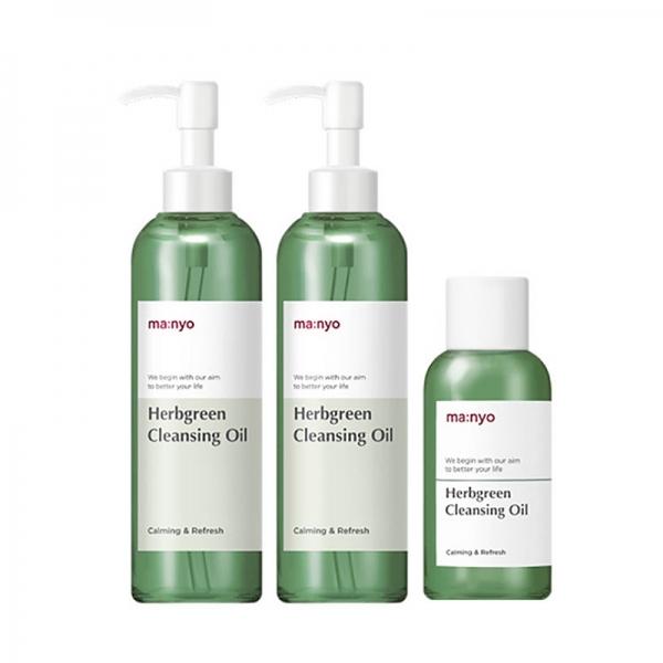 

Очищающее масло MANTYO Herbgreen 200 мл x 2P + 55 мл корейская косметика