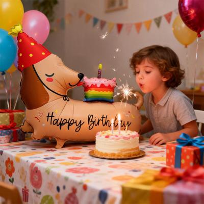 Baloane Câine Extra Mari Supradimensionate Gonflabile Balon Câine Teckel pentru Petrecere de Zi Ziua Jocului în Aer Liber Decorațiuni Utilizare Interioară Exterioară