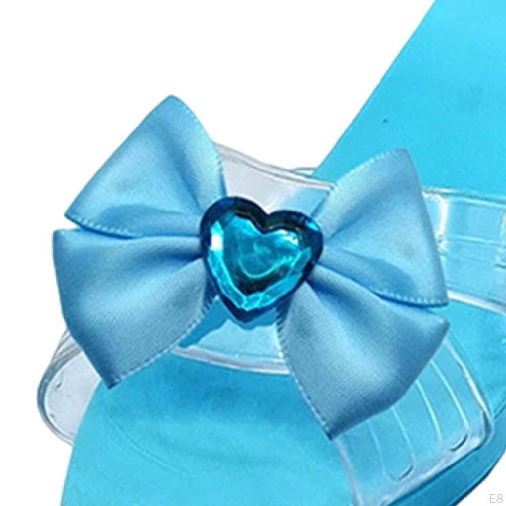 Princess Dress up Shoes 1 Pair Versatile Jelly Sandals for Girls Pretend Play Beach Cosplay