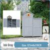 Waterproof Outdoor Wooden Storage Cabinet for Garden Tools - Anti-Corrosion and Sun Protection, Ideal for Courtyard and Balcony Use.