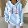 Women's Fashion Casual Christmas Angel Print Pullover Long-Sleeve Sweatshirt