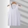 Men's Casual V-Neck Sleeveless Vest In Silk-Like Fabric with Ice Cutting Technology
