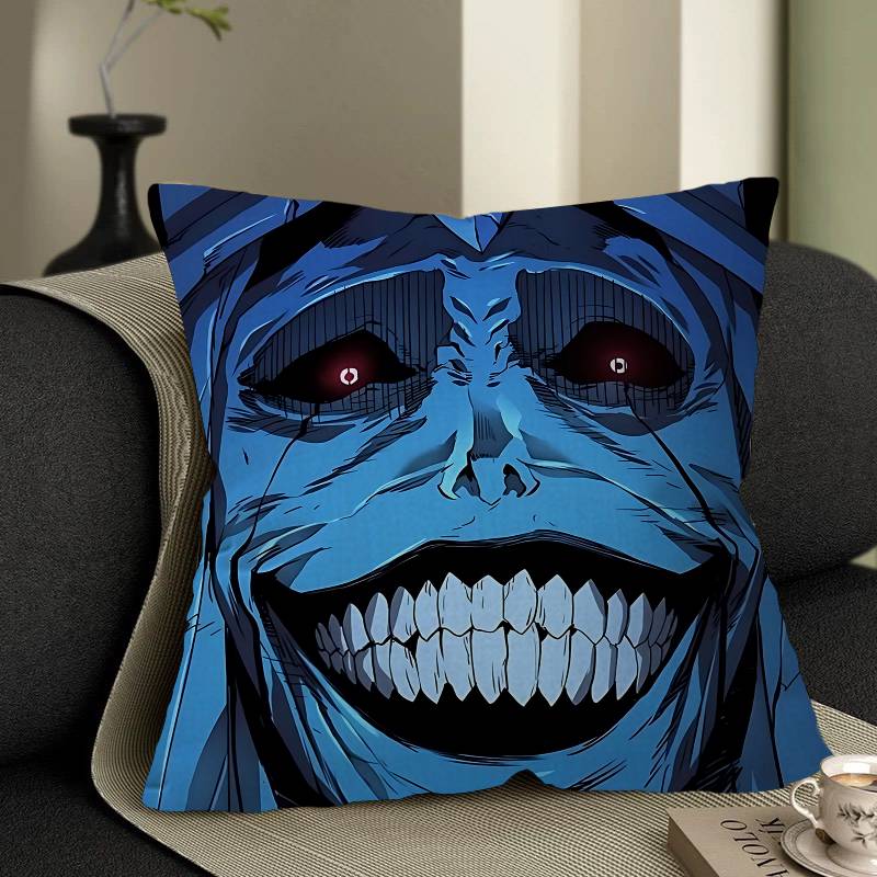 Anime Solo Cartoon Leveling Pillow Gift Home Office Decoration Bedroom Sofa Car Cushion Cover Case 45x45