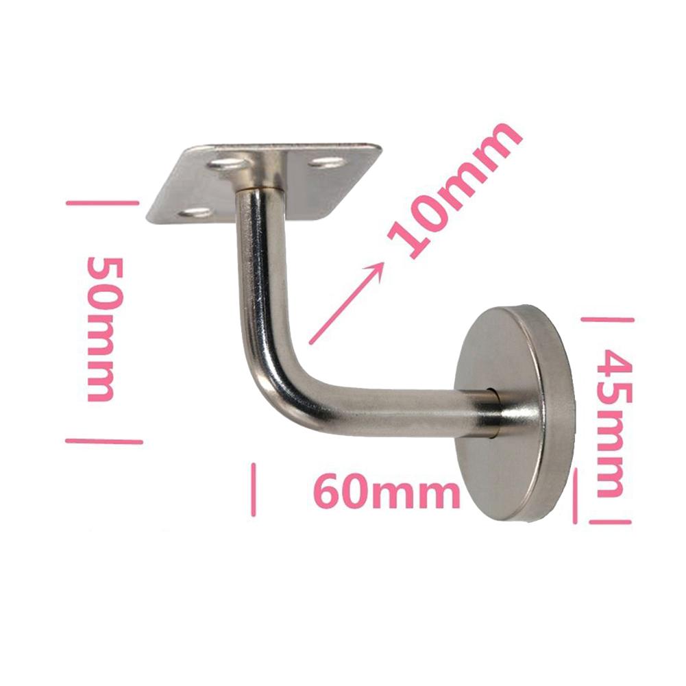 Bannister Wall Attachment Bracket Bannister Support Silver Stainless Steel Brackets Strong And Secure Connection