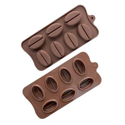 7 hohlraum Kaffee Bean Silikon Schokolade Form Plump Backen Kuchen Dekorieren Form